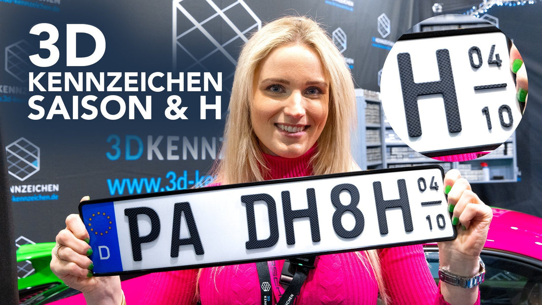 3D Kennzeichen Saison und H-Kennzeichen