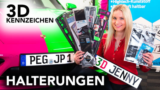 3D Kennzeichen Halterungen