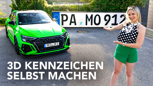 3D Kennzeichen selbst machen