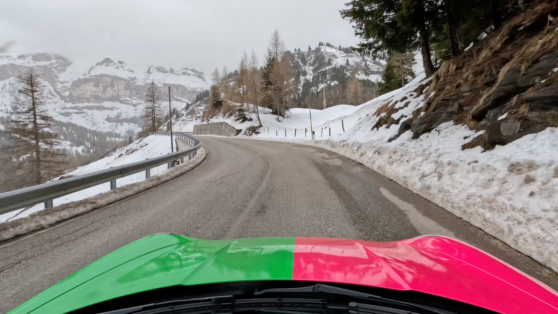 Campolongo-Pass Passo Campolongo Sellaronda in den Dolomiten